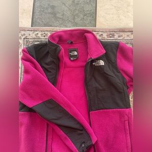 Magenta soft North Face jacket